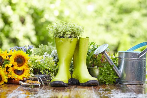 Careful separation of garden waste and recyclables in Eastcote